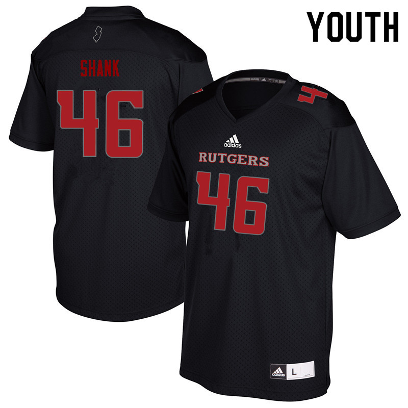 Youth #46 Brendan Shank Rutgers Scarlet Knights College Football Jerseys Sale-Black